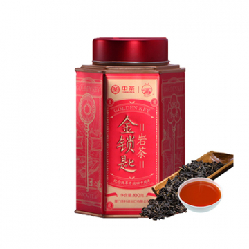 中茶海堤牌 十二金钗金锁匙岩茶 四十周年珍藏定制版 100克单罐中足火
