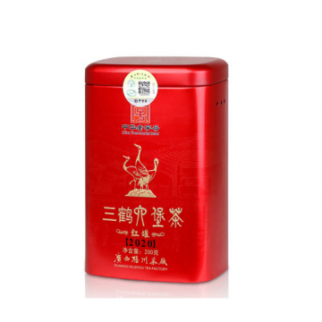 2020年三鹤六堡茶 红罐 特级散茶200克 金奖六堡茶