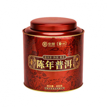  2022年中茶 陈年普洱茶熟茶 散茶六年陈化 400g/罐